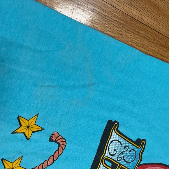 Vintage Achy Breaky Heart XL T-Shirt Single Stitch Blue 90s Billy Ray Cyrus USA - Picture 9 of 11